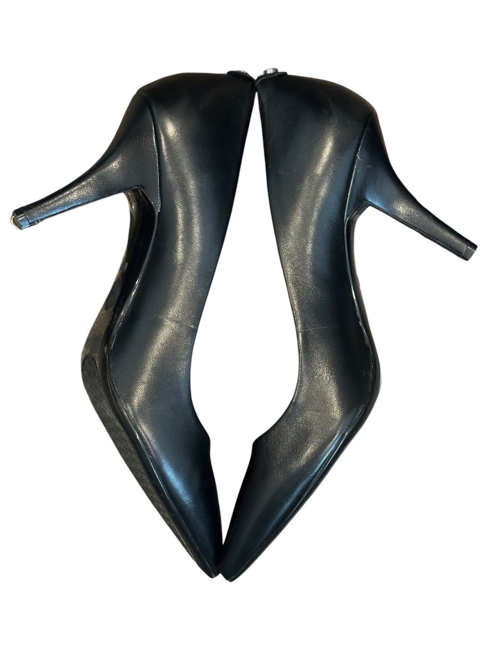 MICHAEL Michael Kors Pointed Toe Leather Pumps in Classic Black Women’s 10 - Picture 5 of 8